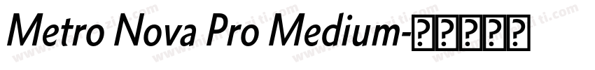 Metro Nova Pro Medium字体转换